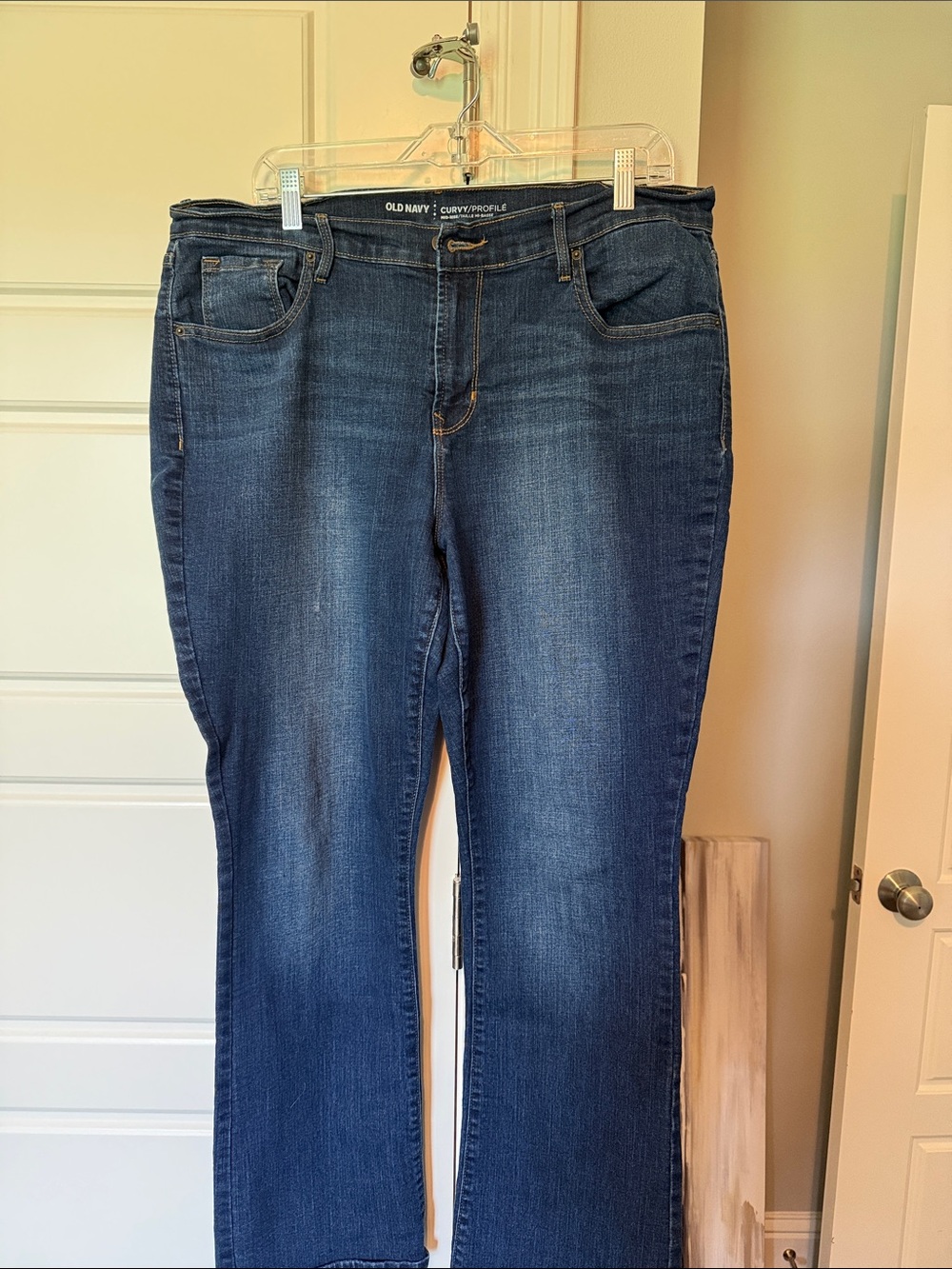 Old Navy Dark Blue Boot Curvy Boot cut Jeans